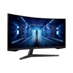 Monitor Gamer Curvo Samsung Odyssey G5 34 UWQHD 165Hz 1ms HDMI DisplayPort - LC34G55TWWLMZD