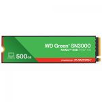 SSD Western Digital WD Green SN3000 500GB NVMe PCIe 4.0 M.2 2280 Leitura 5000MB/s Gravação 4100MB/s - WDS500G4G0E