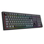 Teclado Membrana Gamer Redragon Crux Pro RGB Preto e Cinza ABNT2 - K518RGB-PRO-GB