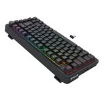 Teclado Mecânico Gamer Sem Fio Redragon Ucal Pro RGB Preto Switch Marrom com Knob ABNT2 - K673-RGB-PRO