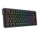 Teclado Mecânico Gamer Sem Fio Redragon Ucal Pro RGB Preto Switch Marrom com Knob ABNT2 - K673-RGB-PRO