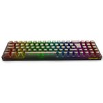 Teclado Mecânico Gamer Sem Fio Redragon Pollux Pro Clear Black RGB Switch Crystal ABNT2 - K628CTB-RGB-PRO PT