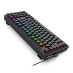 Teclado Mecânico Gamer Redragon Gloria RGB Preto 1800 Compact Gasket Mount Switch Marrom ABNT2 - K664-RGB (PT-BROWN)