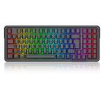 Teclado Mecânico Gamer Redragon Gloria RGB Preto 1800 Compact Gasket Mount Switch Marrom ABNT2 - K664-RGB (PT-BROWN)