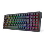 Teclado Mecânico Gamer Redragon Gloria RGB Preto 1800 Compact Gasket Mount Switch Marrom ABNT2 - K664-RGB (PT-BROWN)