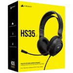 Headset Gamer Corsair HS35 V2 Drivers 50mm USB P3 3.5mm Carbon - CA-9011377-NA