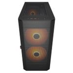 Gabinete Gamer Cougar Airface Flo RGB Preto Mid Tower com 3 Fans - 385YA60.0001