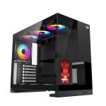 Gabinete Gamer Redragon Eternal Pro Preto Mid Tower com Tela LCD - CA-613B