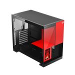 Gabinete Gamer Redragon Eternal Pro Preto e Vermelho Mid Tower com Tela LCD - CA-613BR