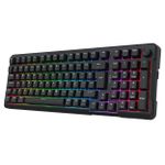Teclado Mecânico Gamer Redragon Arlokks Preto RGB 1800 Compact Switch Redragon RPC Linear QMK ABNT2 - K742B