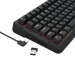 Teclado Mecânico Gamer Redragon Arlokks Preto RGB 1800 Compact Switch Redragon RPC Linear QMK ABNT2 - K742B