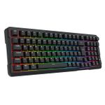 Teclado Mecânico Gamer Redragon Arlokks Preto RGB 1800 Compact Switch Redragon RPC Linear QMK ABNT2 - K742B