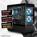 Computador Gamer Ryzen 5 5500 + RX 9060 XT 16GB – PHANTOM