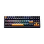 Teclado Mecânico Gamer Sem Fio Akko TAC87 RGB Horizon Azul e Amarelo TKL Switch Stellar Rose Linear Bluetooth