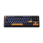 Teclado Mecânico Gamer Sem Fio Akko TAC87 RGB Horizon Azul e Amarelo TKL Switch Stellar Rose Linear Bluetooth