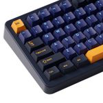 Teclado Mecânico Gamer Sem Fio Akko TAC87 RGB Horizon Azul e Amarelo TKL Switch Stellar Rose Linear Bluetooth