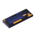 Teclado Mecânico Gamer Sem Fio Akko TAC87 RGB Horizon Azul e Amarelo TKL Switch Stellar Rose Linear Bluetooth