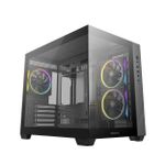 Gabinete Gamer DeepCool CG330 Preto Mid Tower com 3 Fans ARGB  - R-CG330-BKNGM3-G