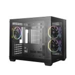 Gabinete Gamer DeepCool CG330 Preto Mid Tower com 3 Fans ARGB  - R-CG330-BKNGM3-G