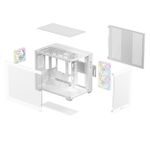 Gabinete Gamer DeepCool CG330 Branco Mid Tower com 3 Fans ARGB  - R-CG330-WHNGM3-G