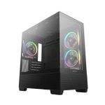 Gabinete Gamer DeepCool CG380 Preto Mid Tower com 3 Fans ARGB - R-CG380-BKAGM3-G