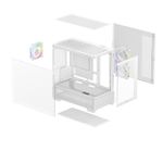 Gabinete Gamer DeepCool CG380 Branco Mid Tower com 3 Fans ARGB - R-CG380-WHAGM3-G