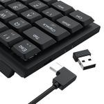 Teclado Mecânico Gamer Sem Fio Redragon Anivia Pro RGB Preto 60% Switch Marrom Low Profile - K614RGB-PRO (PT-BROWN)