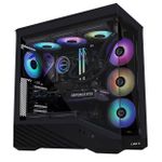 Gabinete Gamer Lian Li Vector V100 Preto Mid Tower com 4 Fans - V100RX BLACK