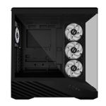Gabinete Gamer Lian Li Vector V100 Preto Mid Tower com 4 Fans - V100RX BLACK