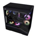 Gabinete Gamer Lian Li Vector V100 Preto Mid Tower com 4 Fans - V100RX BLACK