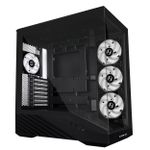 Gabinete Gamer Lian Li Vector V100 Preto Mid Tower com 4 Fans - V100RX BLACK