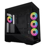 Gabinete Gamer Lian Li Vector V100 Preto Mid Tower com 4 Fans - V100RX BLACK