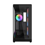 Gabinete Gamer Lian Li Vector V100 Preto Mid Tower com 4 Fans - V100RX BLACK