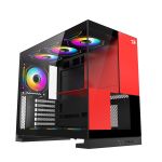 Gabinete Gamer Redragon Eternal Preto e Vermelho sem Fans - CA-612BR