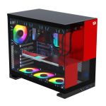 Gabinete Gamer Redragon Eternal Preto e Vermelho sem Fans - CA-612BR