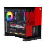 Gabinete Gamer Redragon Eternal Preto e Vermelho sem Fans - CA-612BR