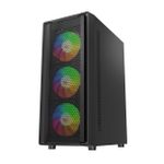 Gabinete Gamer Liketec Storm Preto Mid Tower com 3 Fans - LC-MT-STORM-2088