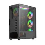 Gabinete Gamer Liketec Storm Preto Mid Tower com 3 Fans - LC-MT-STORM-2088