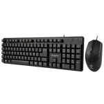 Kit Teclado e Mouse Keytime Minimal Preto USB - KYT00015