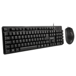 Kit Teclado e Mouse Keytime Minimal Preto USB - KYT00015