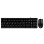 Kit Teclado e Mouse Keytime Minimal Preto USB - KYT00015