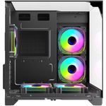 Gabinete Gamer Kalkan Midgard Vision Preto Mid Tower sem Fans - KLK086