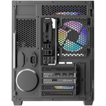 Gabinete Gamer Kalkan Midgard Digital Preto Mid Tower sem Fans com Display LCD - KLK00085
