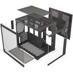 Gabinete Gamer Kalkan Midgard Digital Preto Mid Tower sem Fans com Display LCD - KLK00085