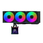 Water Cooler Lian Li Hydroshift II LCD-S Uni Fans CL Wireless Preto 360mm com Tela LCD - GHS2LCDS36CB
