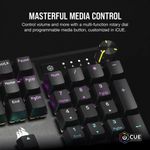Teclado Mecânico Gamer Corsair K70 Core Preto RGB Switch MLX Vermelho - CH-910971E-NA