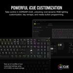 Teclado Mecânico Gamer Corsair K70 Core Preto RGB Switch MLX Vermelho - CH-910971E-NA