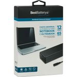 Carregador Universal para Notebook BestBattery 12 Pinos 65W - BB20-UN1265