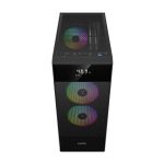 Gabinete Gamer Gamdias Aura GC5 Elite Preto ARGB Mid Tower com 3 Fans - AURA GC5 ELITE ARGB