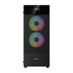 Gabinete Gamer Gamdias Aura GC5 Elite Preto ARGB Mid Tower com 3 Fans - AURA GC5 ELITE ARGB